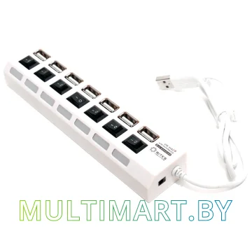 USB-хаб 5bites HB27-203PWH
